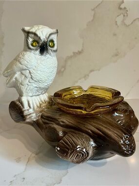 1970’s EPIC Owl & Log Ashtray